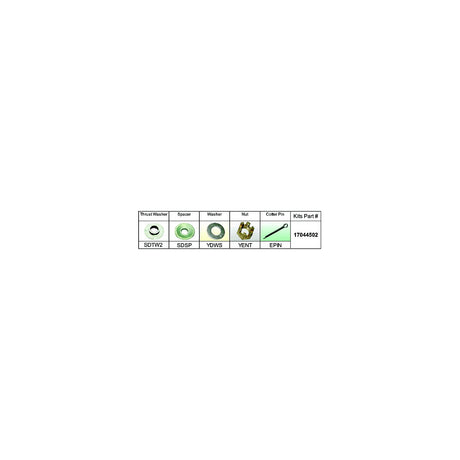 Solas 17011501 Fixed Hub Prop Hardware Kit - Suzuki, Type D