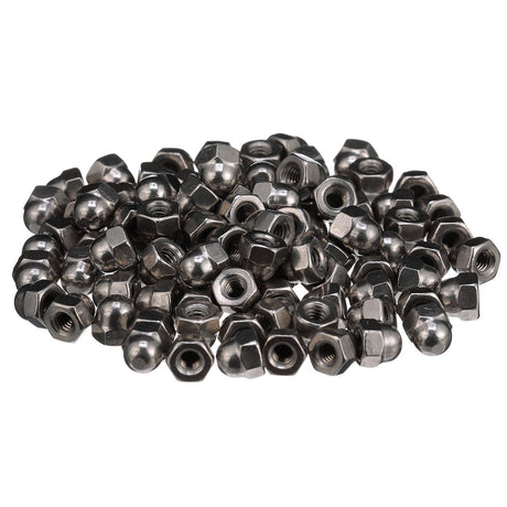 Seachoice 18-8 Stainless Steel Acorn Cap Nuts, 8-32 Size, Pack of 100
