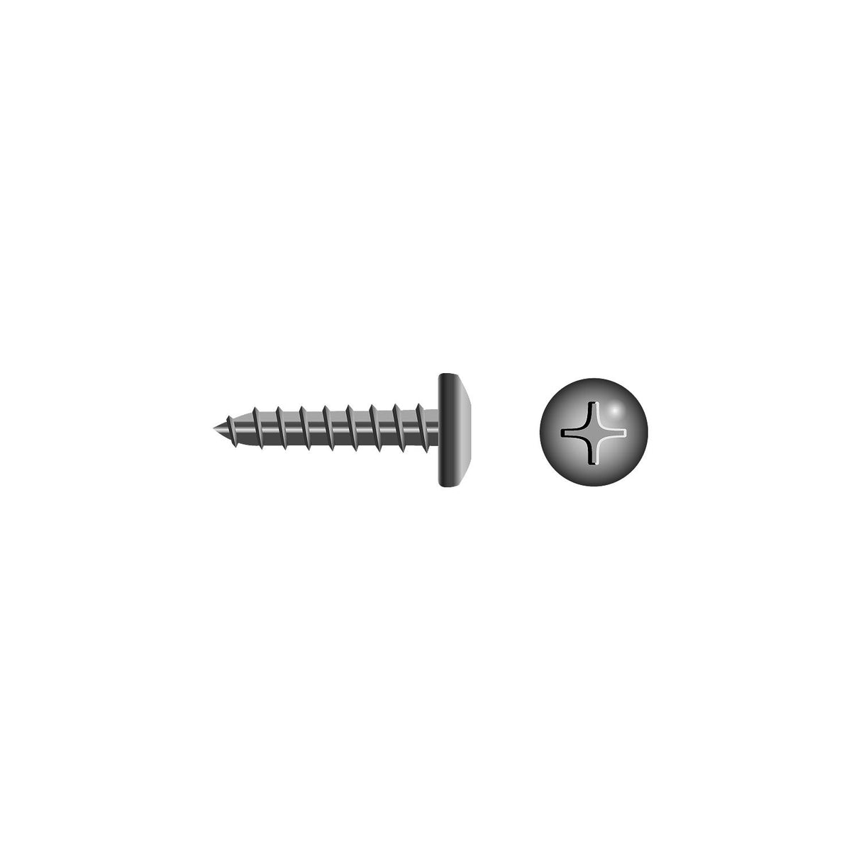 Seachoice 59581 Stainless Steel Phillips Tapping Screw - Pan Head