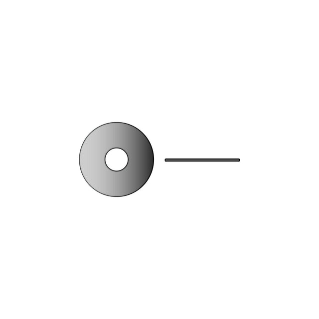 Stainless Fender Washer
1/2", .109" Thick, OD 2
