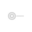 Nylon Flat Washer
#8, 0.32" Thick, OD 3/8"