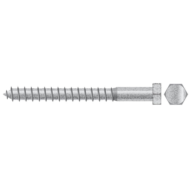 Lag Screw, 3/8 x 5"