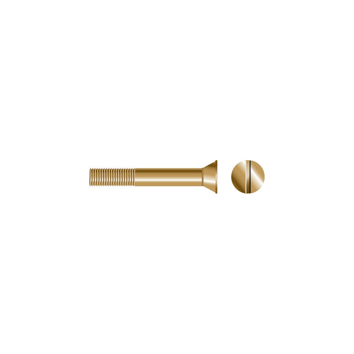 Seachoice 01544 Slotted Strut Bolt - Flat Head
