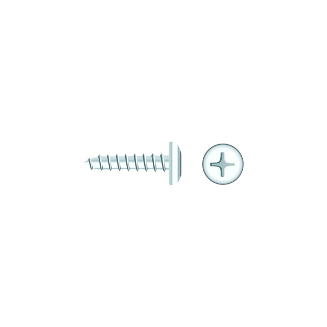 Seachoice 01767 Chrome Plated SS Phillips Tapping Screw - Pan Head, #10 x 1"