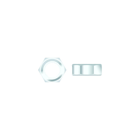 Seachoice 01773 Chrome Plated SS Hex Nut, 1/4-20