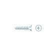 Seachoice 01752 Chrome Plated SS Phillips Tapping Screw - Flat Head, #6 x 3/4"