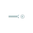 Seachoice 01789 Chrome Plated SS Phillips Machine Screw - Flat Head, 1/4-20 x 1"