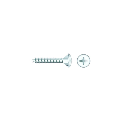Seachoice 01797 Chrome Plated SS Phillips Tapping Screw - Oval Head, #10 x 2"