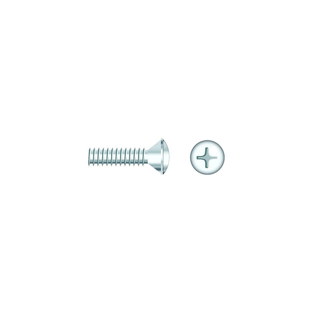 Seachoice 01804 Chrome Plated SS Phillips Machine Screw - Oval Head, 1/4-20 x 2"