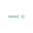 Seachoice 01817 Chrome Plated SS Phillips Machine Screws - Truss Head, 1/4-20 x 1"