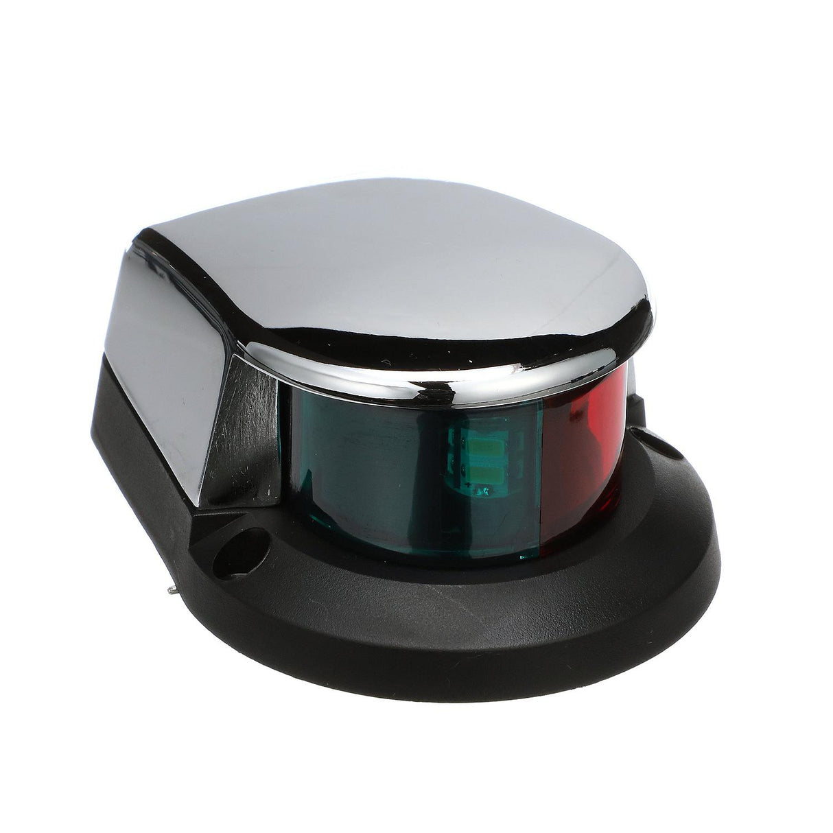 Seachoice LED Bow Light, Marine Navigation, Chrome Bi-Color, 4 In.