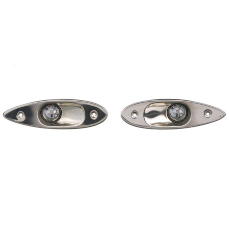 Seachoice 02151 Stainless Steel LED Side Light, Boat Navigation, 1 Red Light, 1 Green Light