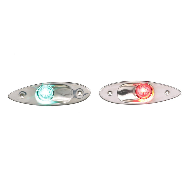 Seachoice 02151 Stainless Steel LED Side Light, Boat Navigation, 1 Red Light, 1 Green Light