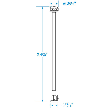 Seachoice Fold-Down LED All-Round Light, 360° Illumination, 2NM Visibility for Sail or Powerboats Under 66 Ft., 24 In.