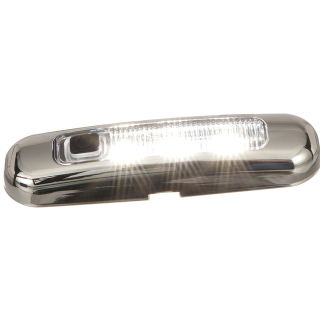 Seachoice LED Surface Mount Area Light with On/Off Switch, 316 Stainless Steel, White Light, 220 Lumens