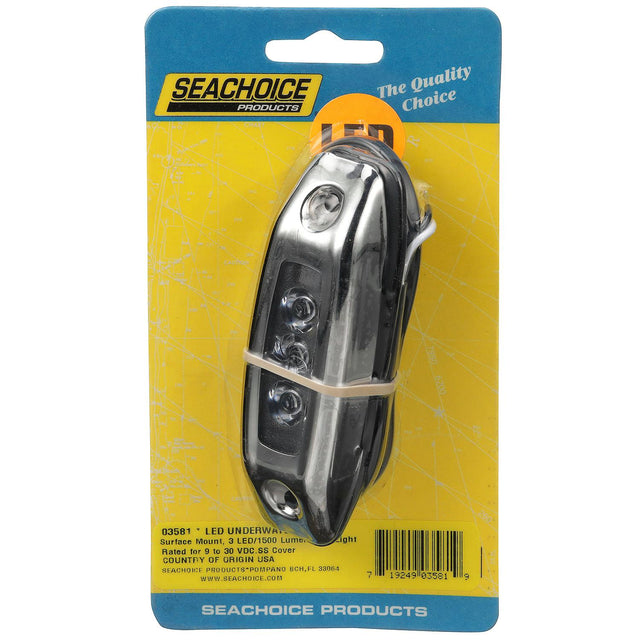 Seachoice 03581 Water Dragon LED Underwater Light, 3 Blue LEDs, 1,500 Lumens