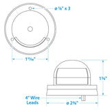 Seachoice Bow Light Marine Navigation, Horizontal Mount, Bi-Color, for Boats Under 39 Feet