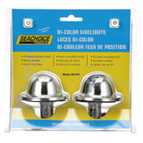Seachoice Stainless Steel Port and Starboard Side Light, 1 Nautical Mile Visibility for Sail or Powerboats Under 39 Feet