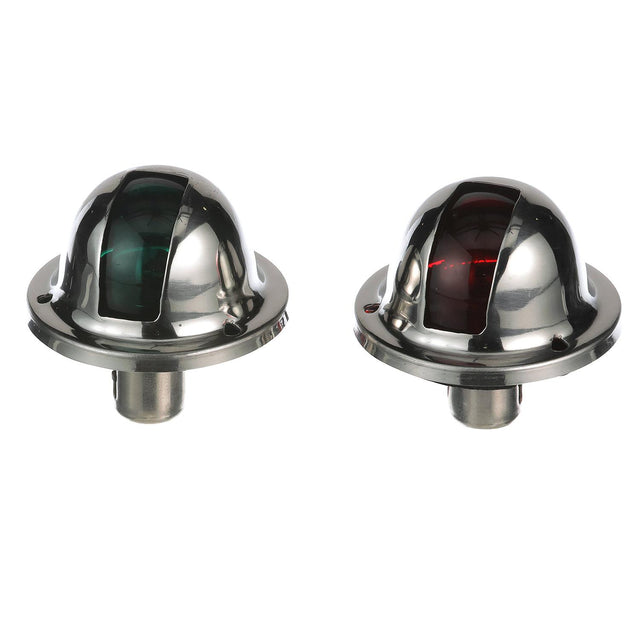 Seachoice Stainless Steel Port and Starboard Side Light, 1 Nautical Mile Visibility for Sail or Powerboats Under 39 Feet