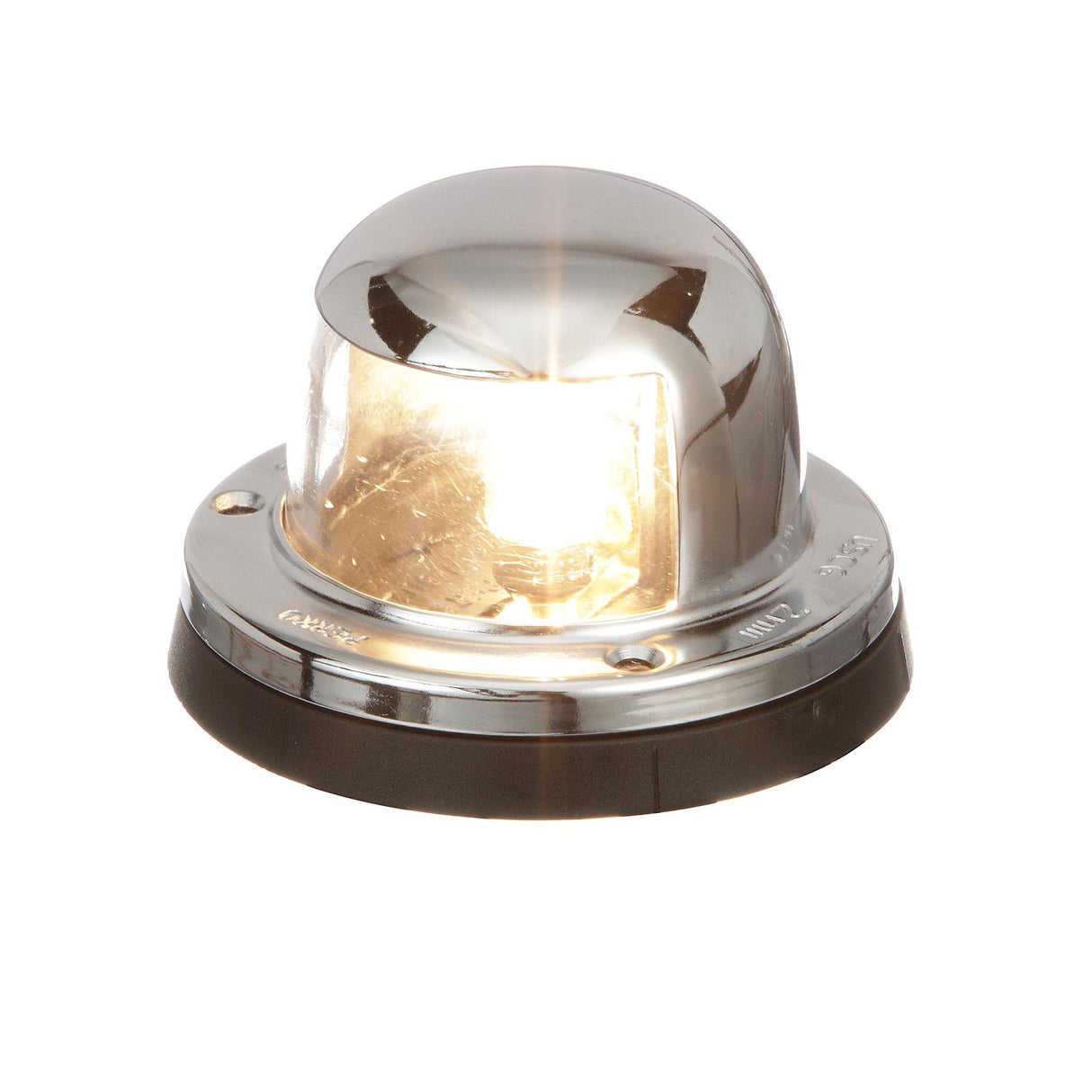Seachoice Navigation Stern Light, Chrome/Brass, Clear Lens, Horizontal Surface Mount