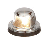 Seachoice Navigation Stern Light, Chrome/Brass, Clear Lens, Horizontal Surface Mount
