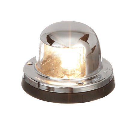 Seachoice Navigation Stern Light, Chrome/Brass, Clear Lens, Horizontal Surface Mount