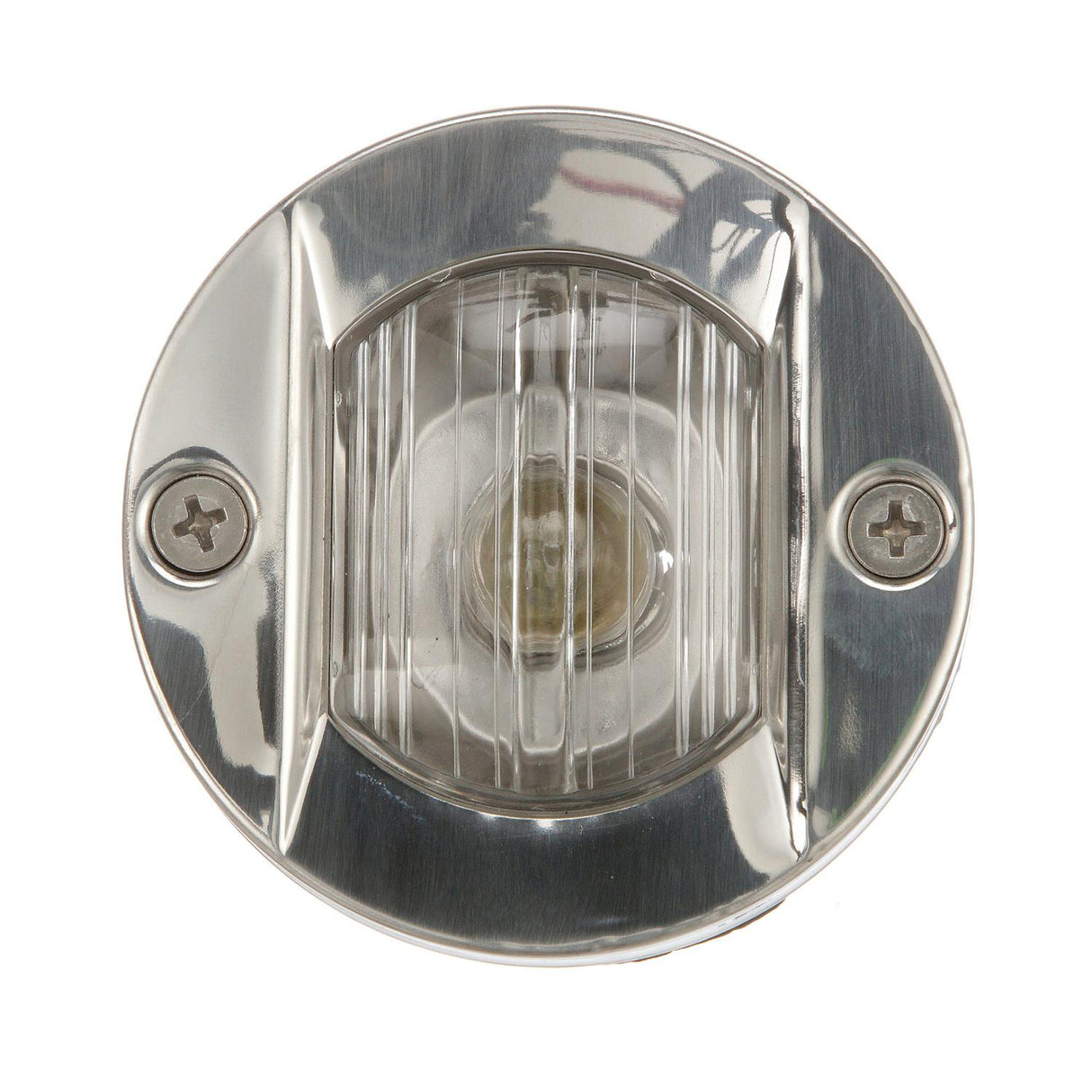 Seachoice Round Navigation Transom Light w/ Stainless Steel Flange, 3 In., Vertical Surface Mount