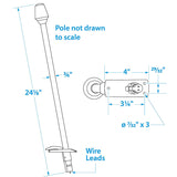 Seachoice All-Round White Light, Boat Navigation, 24-1/8 In.