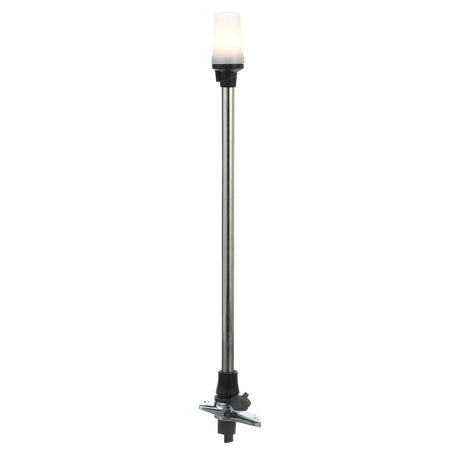 Seachoice LED All-Round White Light for Boating, Stow-A-Way Aluminum Light, 24-1/8 In.