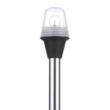 Seachoice LED All-Round White Light for Boating, Stow-A-Way Aluminum Light, 23-9/16 In.