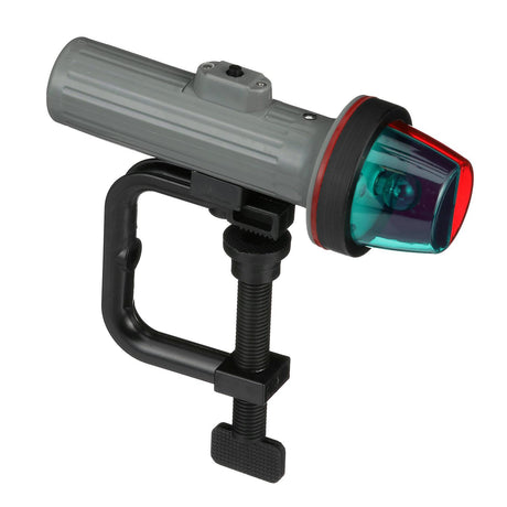 Seachoice Bi-Color Portable Battery-Operated Boat Navigation Bow Light, Horizontal Clamp Mount