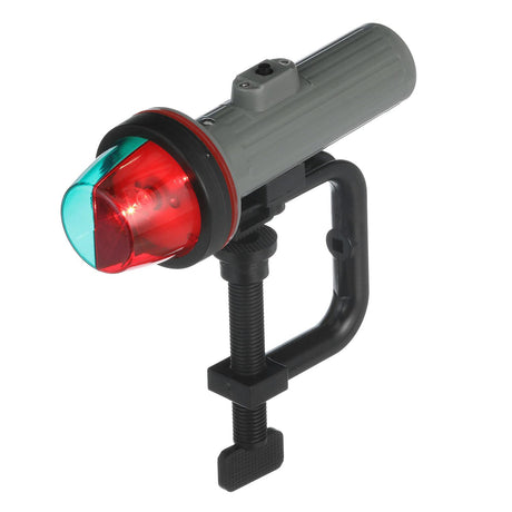 Seachoice Bi-Color Portable Battery-Operated Boat Navigation Bow Light, Horizontal Clamp Mount