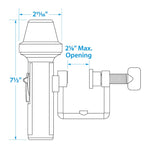 Seachoice Bi-Color Portable Battery-Operated Boat Navigation Bow Light, Horizontal Clamp Mount