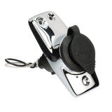 Seachoice 08261 Chrome-Plated Spare Light Base Assembly, Plug In, Waterproof Snap-On Cover