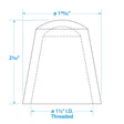 Seachoice Replacement Globe All-Round Stern Light, Anti-Glare Globe