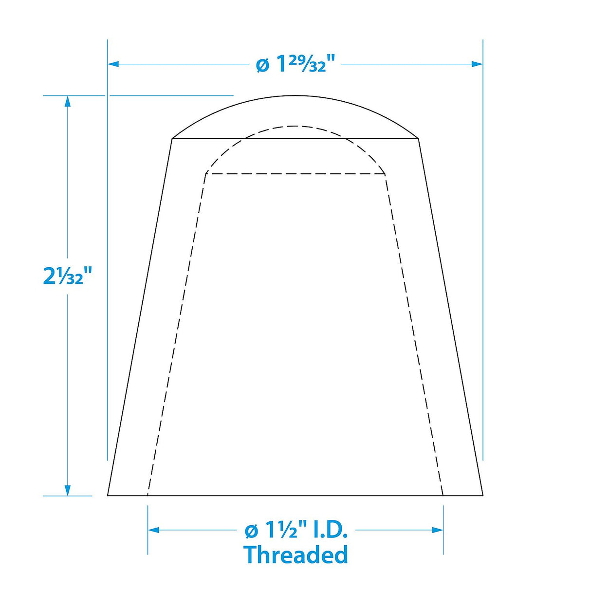 Seachoice Replacement Globe All-Round Stern Light, Anti-Glare Globe