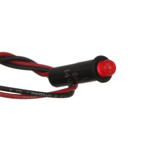 Seachoice LED Red Indicator Light, 14V, 6 in. Lead Wires, 1/4 in. Light