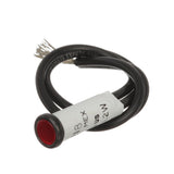 Seachoice Incandescent Red Indicator Light, 14V, 6 in. Lead Wires, 5/16 in. Light
