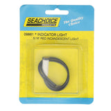 Seachoice Incandescent Red Indicator Light, 14V, 6 in. Lead Wires, 5/16 in. Light