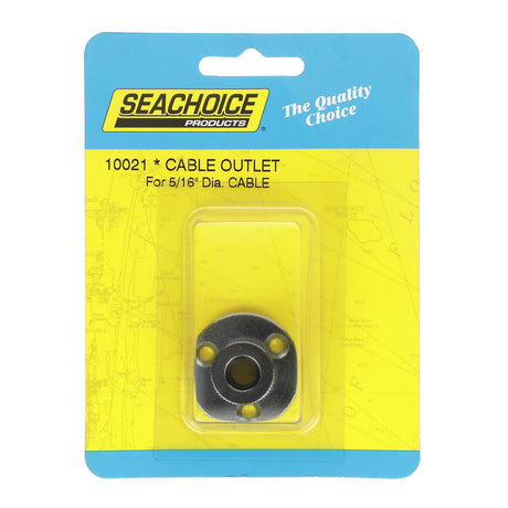 Seachoice Cable Outlet, 5/16 In., Weatherproof, Chrome-Plated Brass