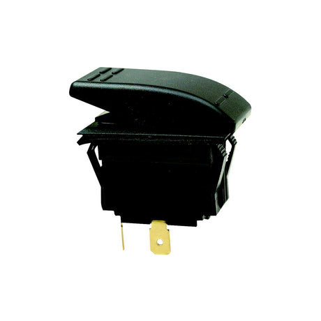 Seachoice Non-Illuminated Rocker Switch, SPST, 2 Terminal, On/Off, Black