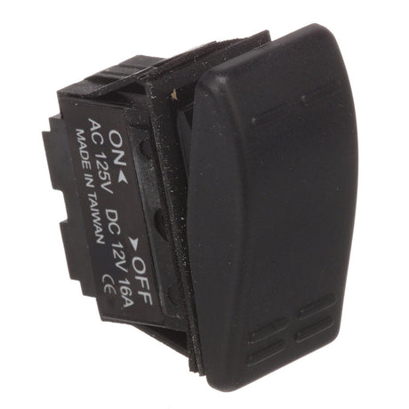 Seachoice Non-Illuminated Rocker Switch, SPST, 2 Terminal, On/Off, Black
