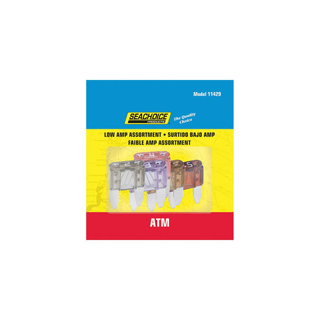 Seachoice Low Amp ATM Glass Fuse Assortment, 5ea
