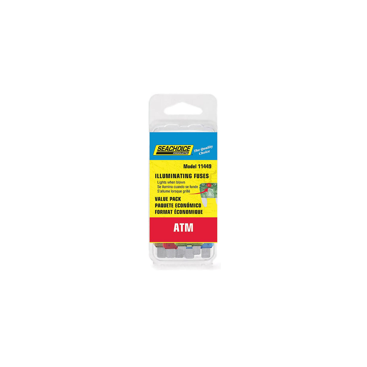 Seachoice ATM Illuminating Fuses Value Pack, Contains 25 Assorted ATM Illuminating Fuses