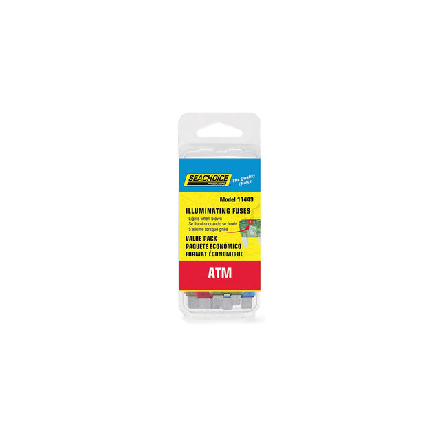 Seachoice ATM Illuminating Fuses Value Pack, Contains 25 Assorted ATM Illuminating Fuses