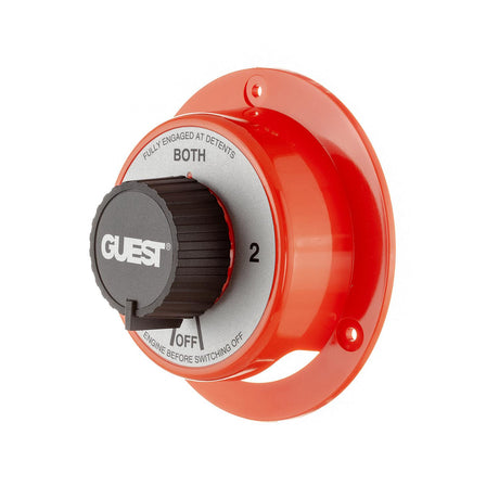 Seachoice 11504 Battery Select Switch, 4 Positions 1/2/Both/Off, 5-1/2 in. Dia. X 2-5/8 in. High