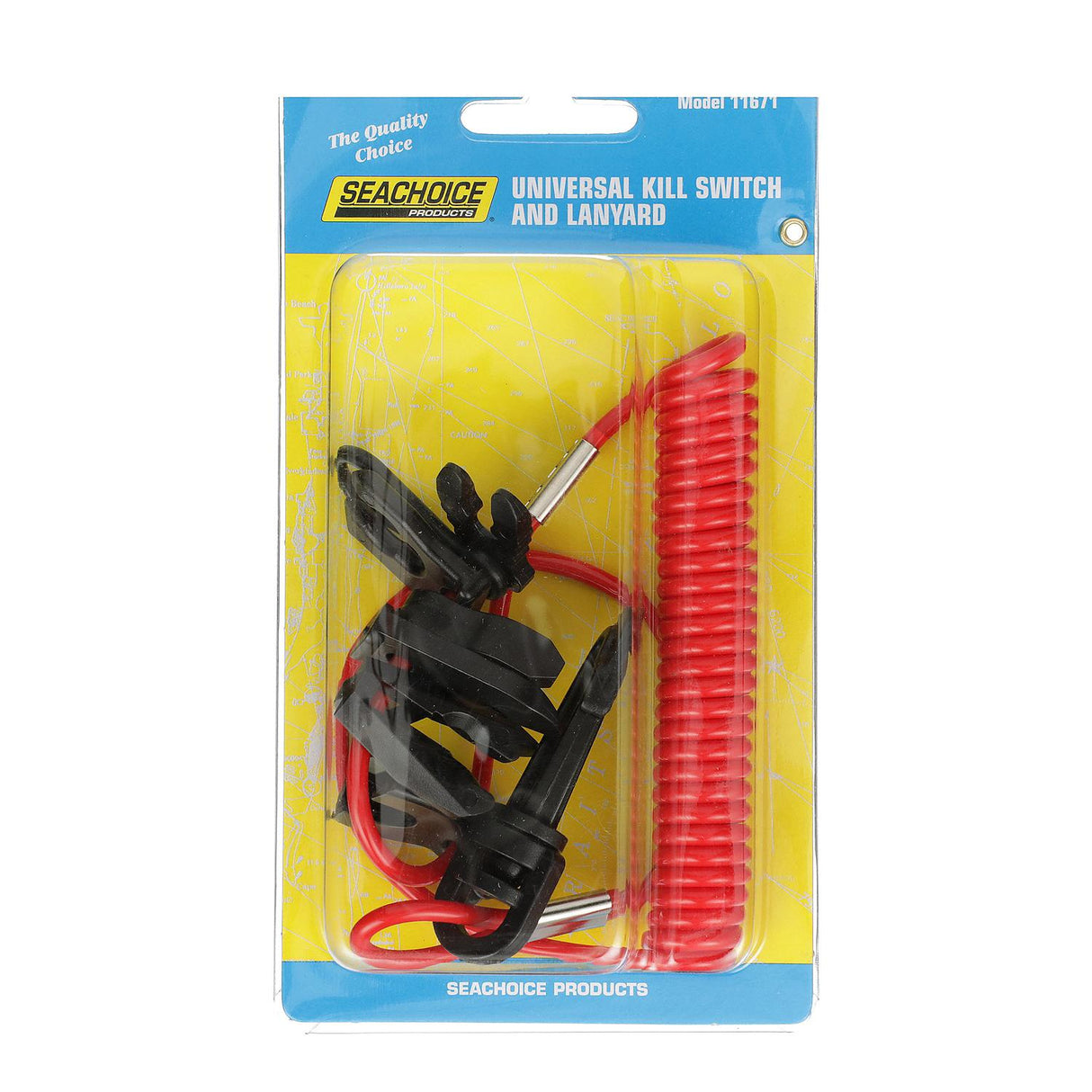 Seachoice Replacement Kill Switch, Red Lanyard w/ 7 Keys