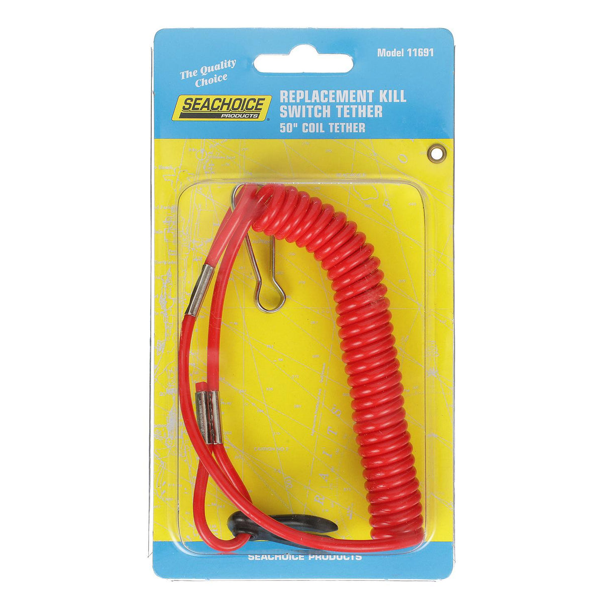 Seachoice Universal Kill Switch Replacement Lanyard, Red