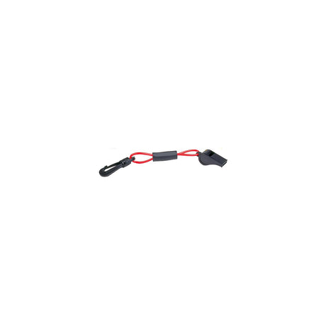 Seachoice Whistle w/ Lanyard, Red/Black