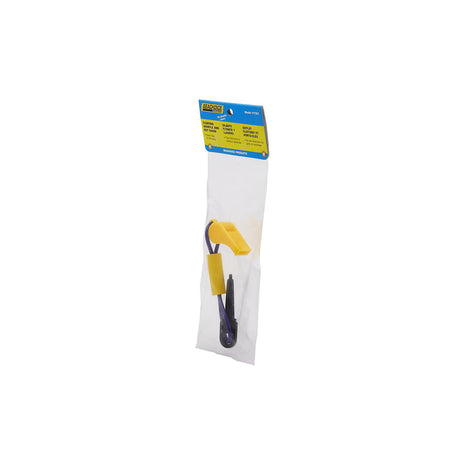 Seachoice Whistle w/ Lanyard, Purple/Yellow